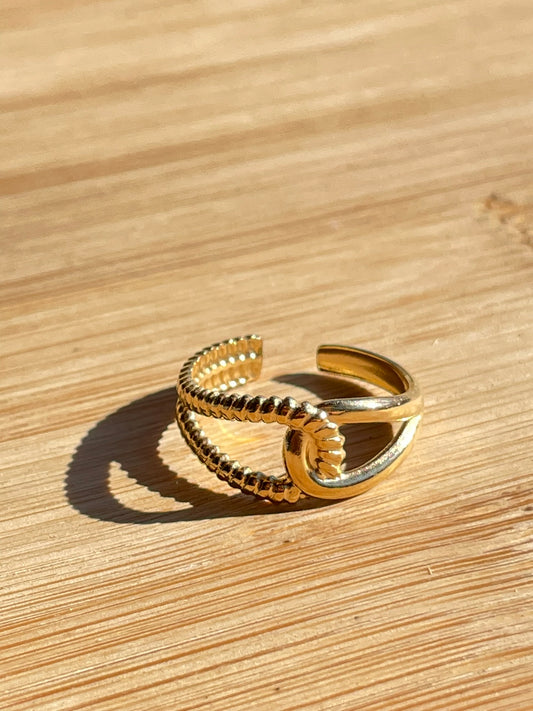 Bague Croisée D'Or